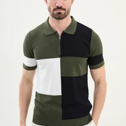Green Polo Quarter Zip
