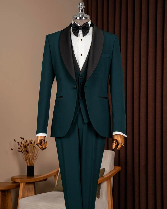 Green Shawl Lapel Men Tuxedo