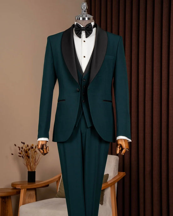 Green Shawl Lapel Men Tuxedo