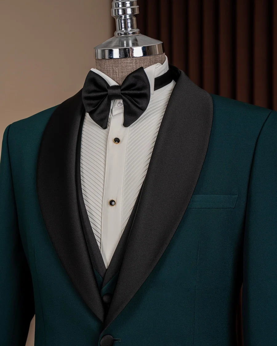 Green Shawl Lapel Men Tuxedo