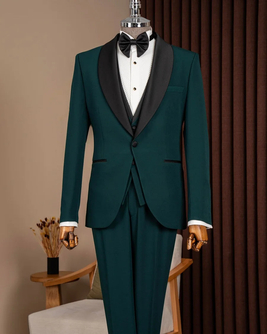 Green Shawl Lapel Men Tuxedo