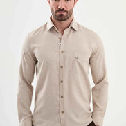 Laredo Beige Crosshatch Shirt