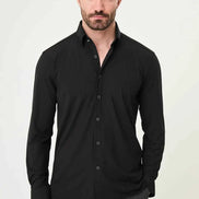 Laredo Black Tonal Pinstripe Long Sleeve Dress Shirt