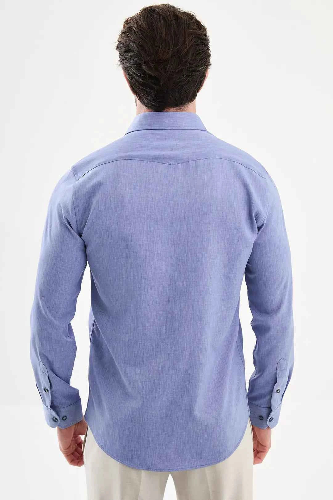 Laredo Blue Crosshatch Shirt