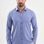 Laredo Blue Crosshatch Shirt