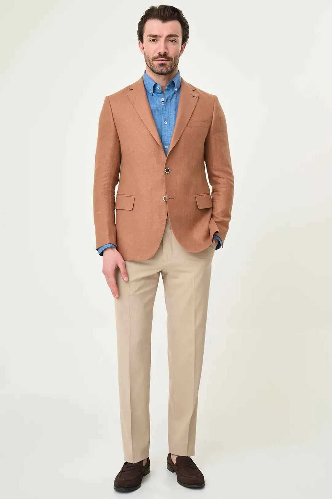 Laredo Camel Notch Lapel Blazer