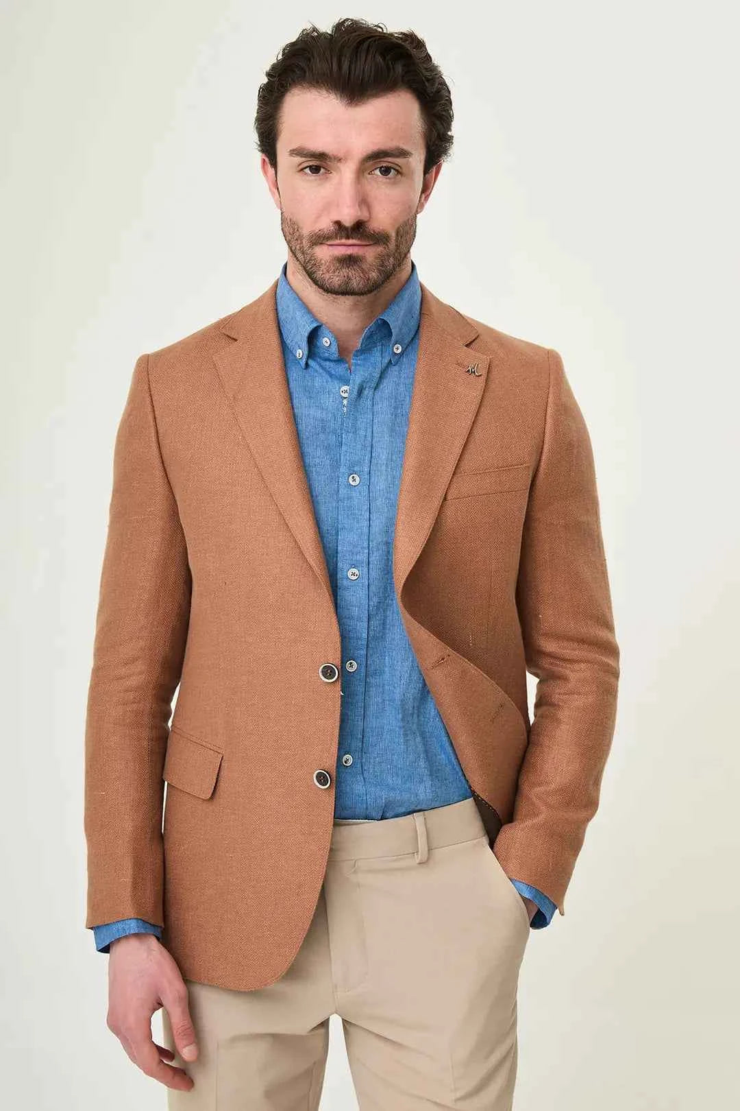 Laredo Camel Notch Lapel Blazer