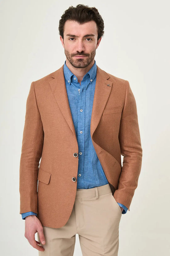 Laredo Camel Notch Lapel Blazer