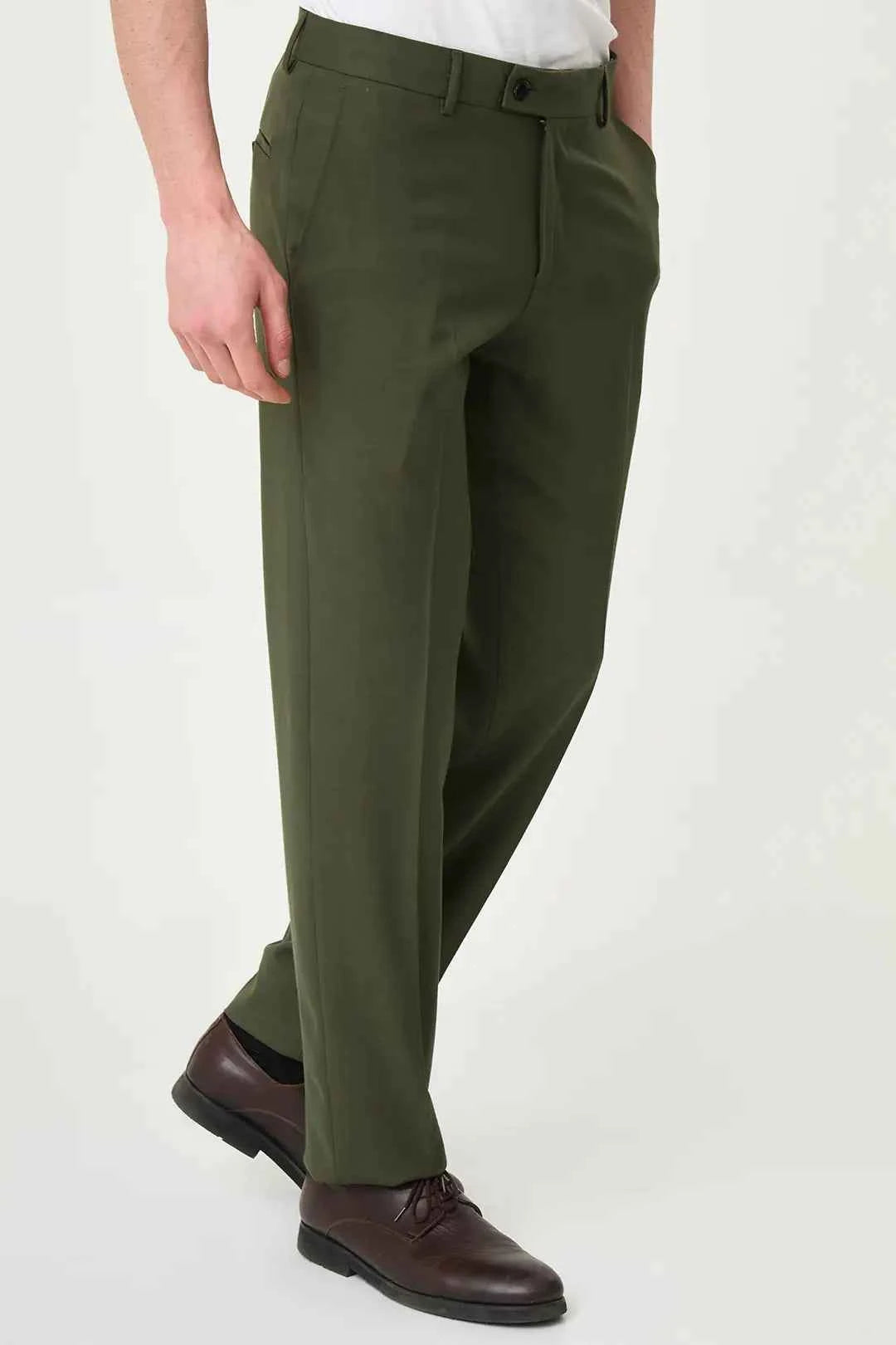 Laredo Dark Green Dress Pants – GENT WITH