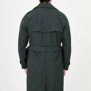 Laredo Green Double Breasted Trench Coat with Belt