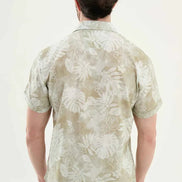 Laredo Green Tropical Floral Print Short Sleeve Shirt