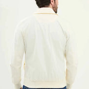 Laredo Men's Off White Zip-Up Harrington Jacket