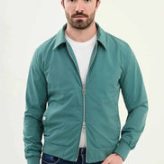 Laredo Men's Teal Zip-Up Harrington Jacket