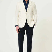 Laredo Off White Notch Lapel Blazer