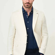 Laredo Off White Notch Lapel Blazer