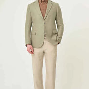 Laredo Sage Green Notch Lapel Blazer