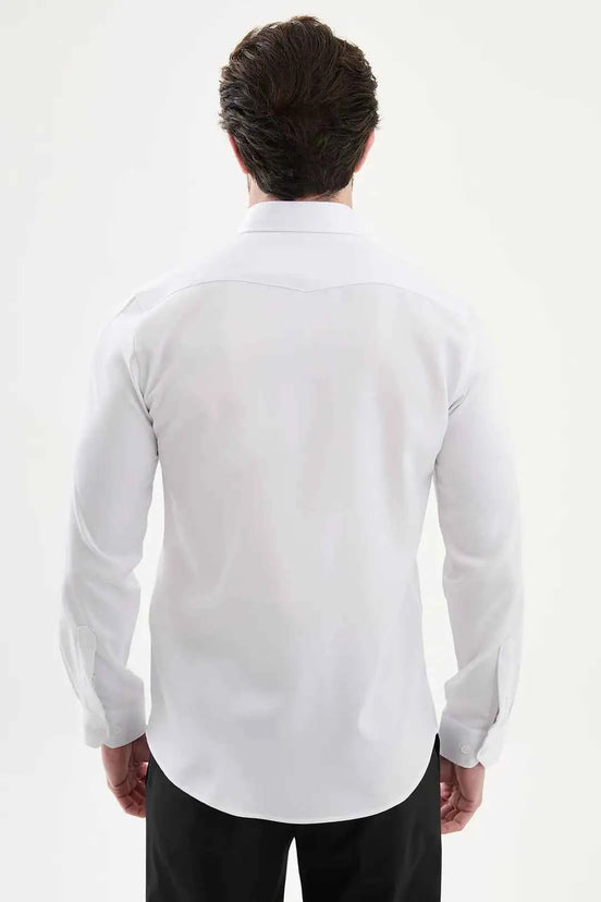 Laredo White Crosshatch Shirt