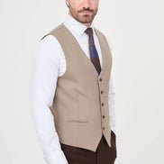 Light Brown Slim Vest