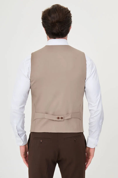 Light Brown Slim Vest