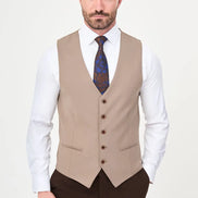Light Brown Slim Vest