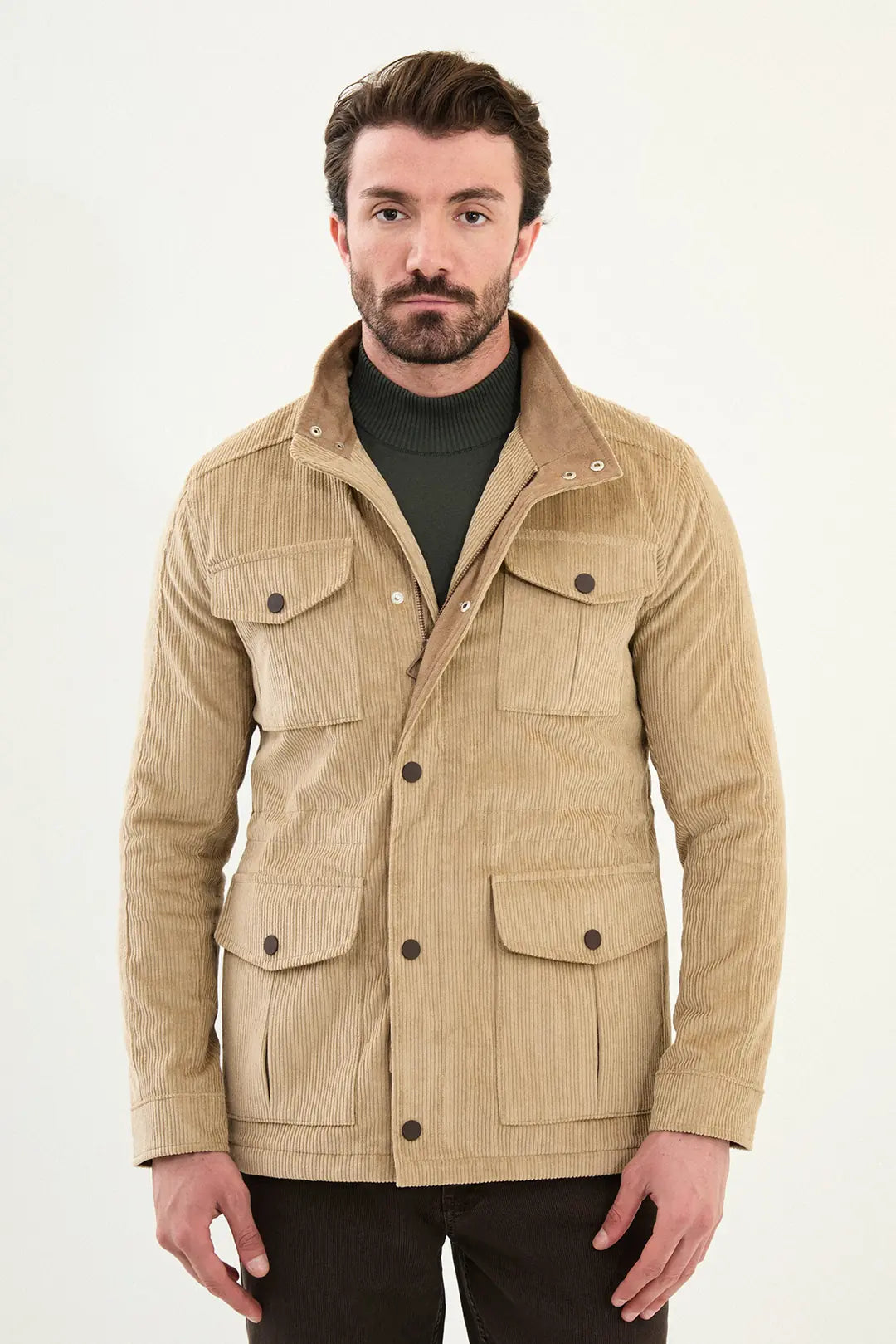 Beige Corduroy Jacket