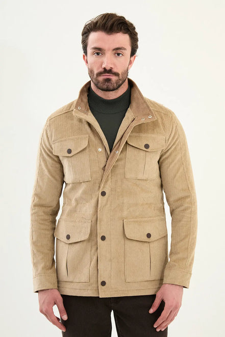 Beige Corduroy Jacket