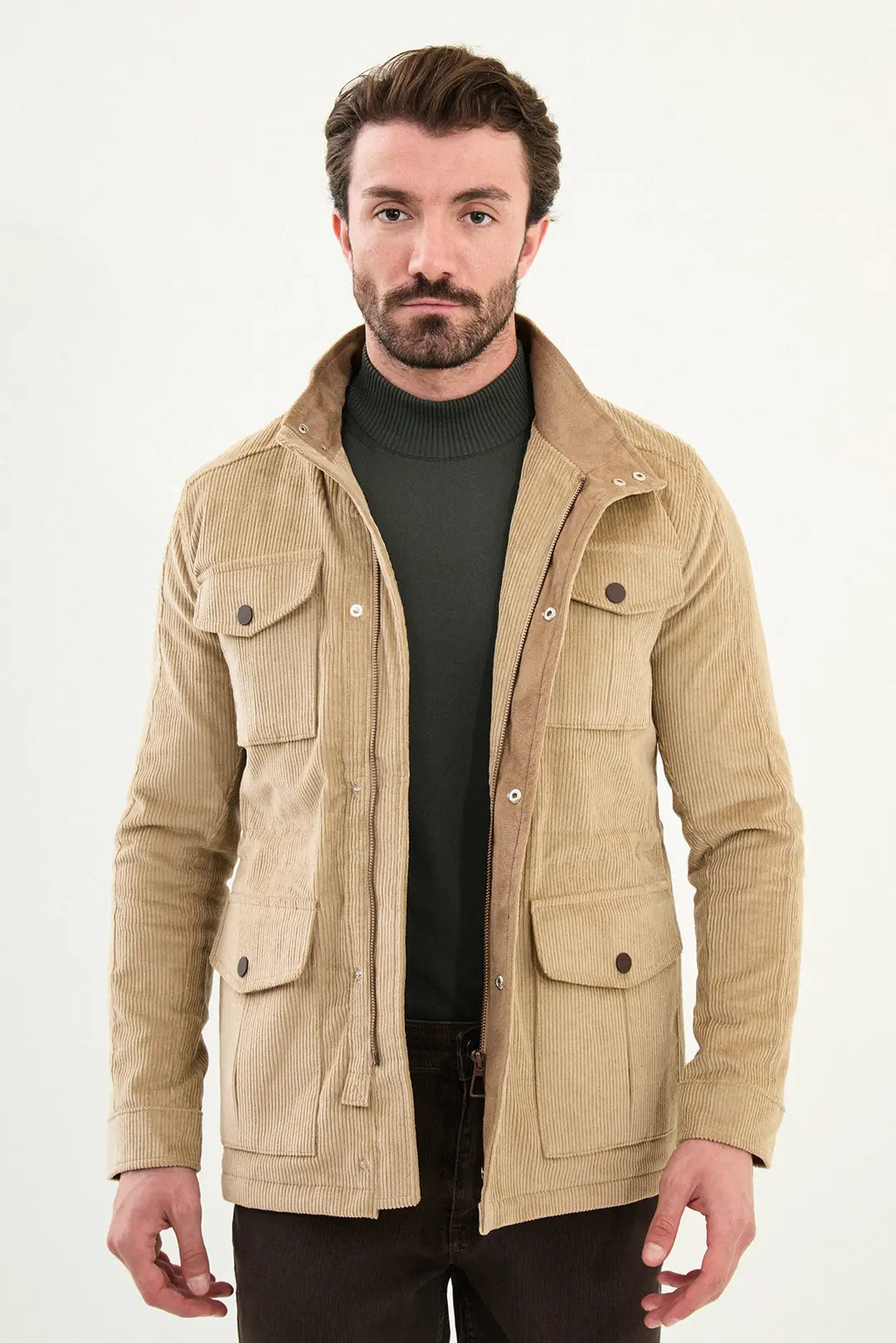 Beige Corduroy Jacket