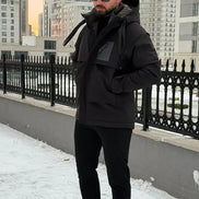 Black Hooded Coat