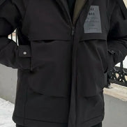 Black Hooded Coat