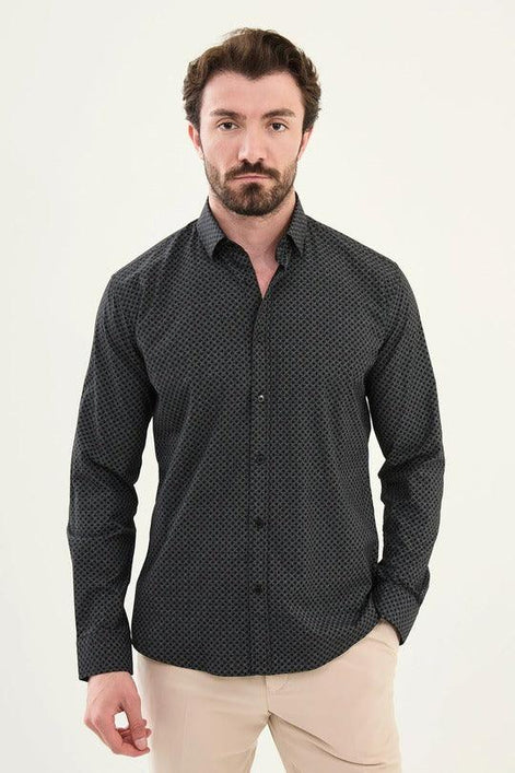 Marina Black Plaid Shirt