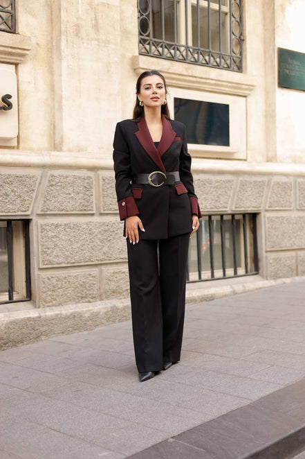 Black Tuxedo Suit for Women