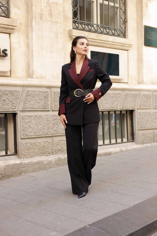 Black Tuxedo Suit for Women