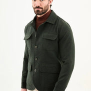 Dark Green Wool Coat