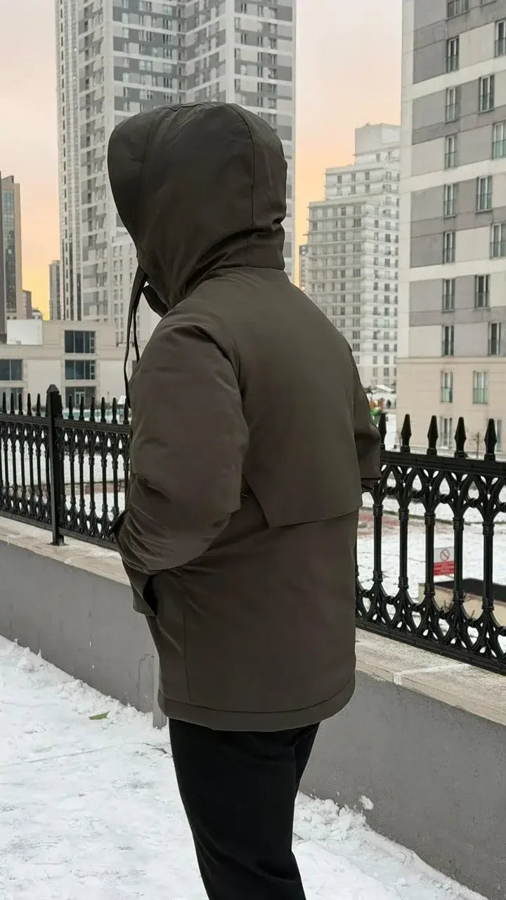Green Hooded Coat