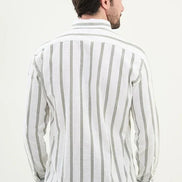 Marina Green Striped Long Sleeve Shirt