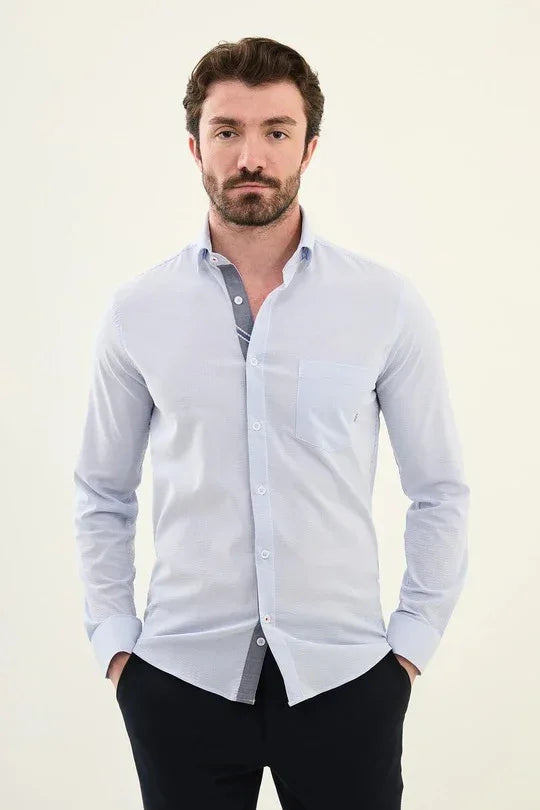 Marina Light Blue Dress Shirt