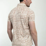 Marina Mens Polo Shirt Beige