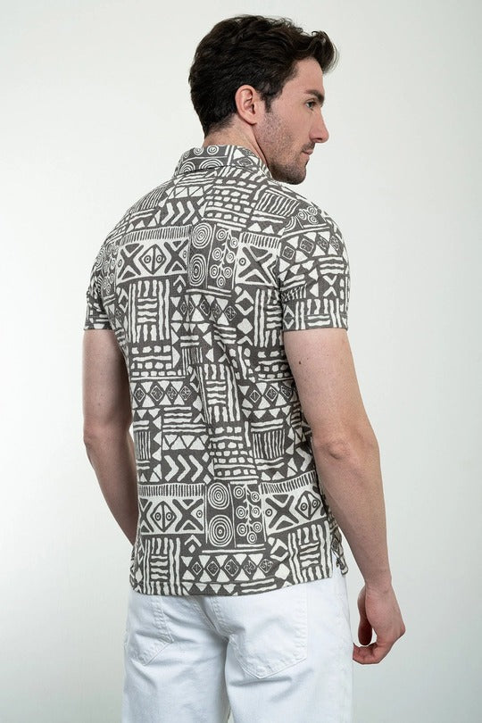 Mens Polo Shirt Brown