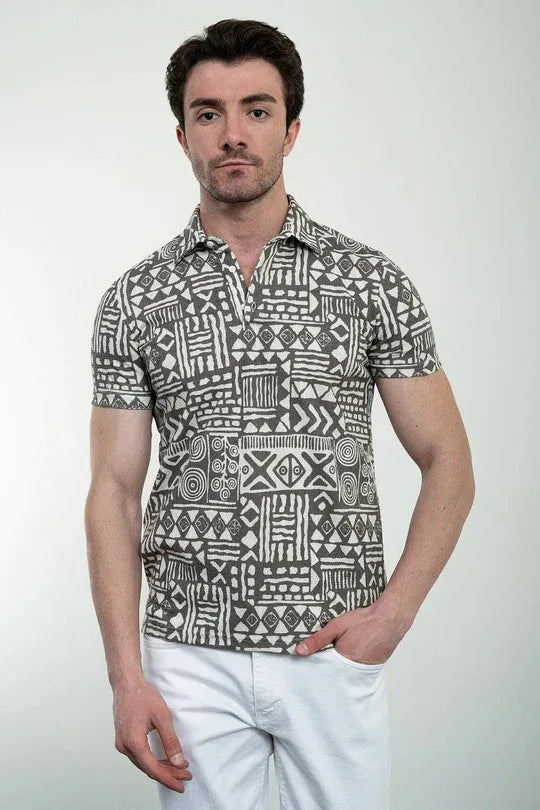 Marina Mens Polo Shirt Brown