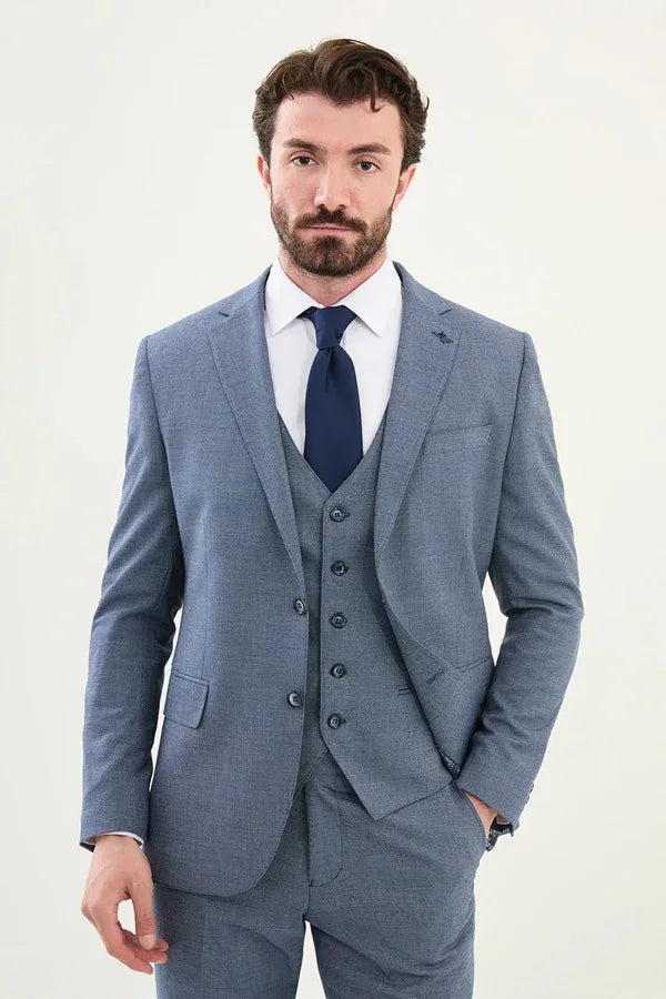 Marina Navy Blue 3 Piece Suit