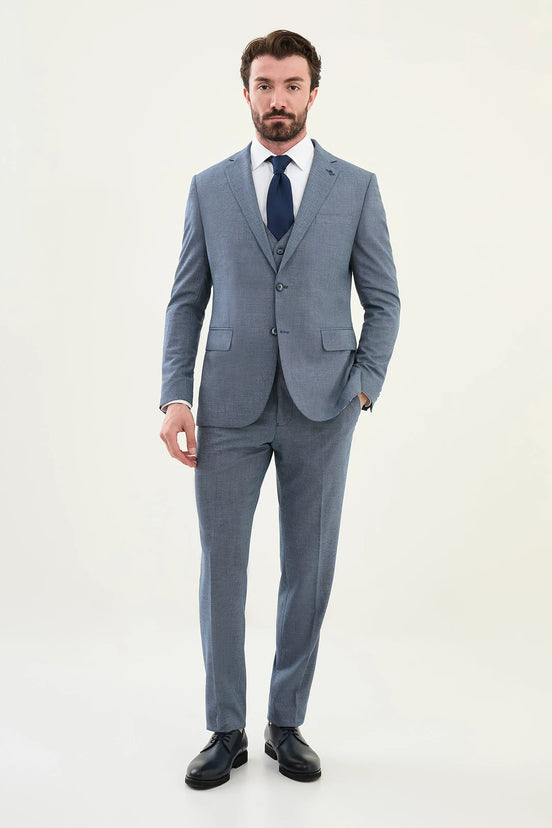 Navy Blue 3 Piece Suit