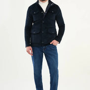 Navy Blue Corduroy Jacket
