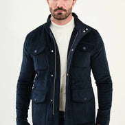Navy Blue Corduroy Jacket