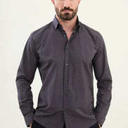 Marina Navy Blue Plaid Shirt