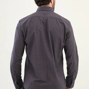 Marina Navy Blue Plaid Shirt