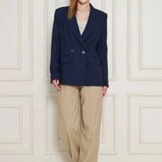 Marina Navy Double Breasted Blazer Women