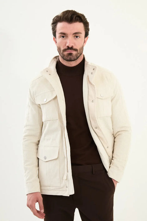 Off White Corduroy Jacket