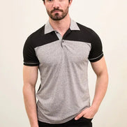 Marina Pattern Grey Polo Shirt