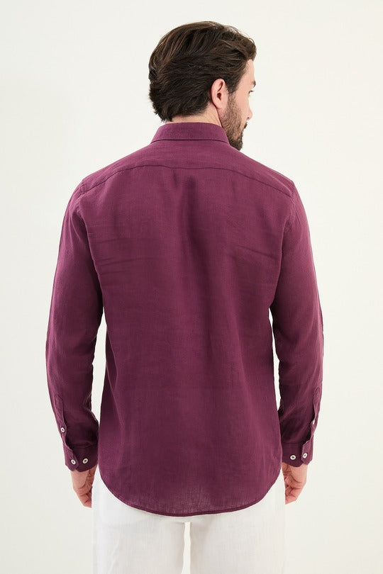 Purple Linen Shirt