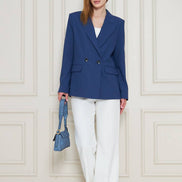 Marina Royal Blue Double Breasted Blazer Women